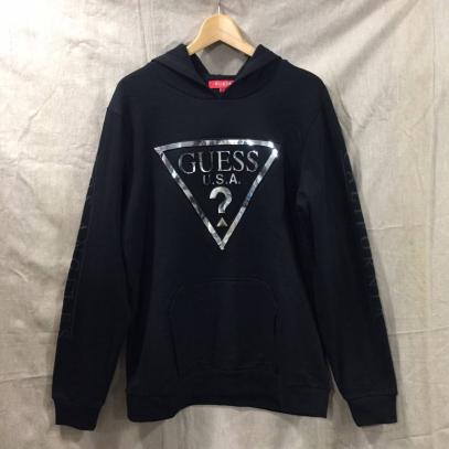 限定セール，人気SALE GUESS ゲス スウェットパーカー S ブラック アメリカ買い付け 171202(ゲス)｜売買されたオークション情報、yahooの商品情報をアーカイブ公開 - オークファン ゲス