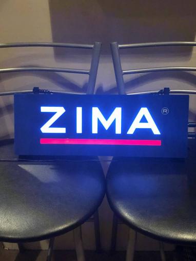 ZIMAロゴネオン風LEDサイン⁄非売品 ZIMA サイン