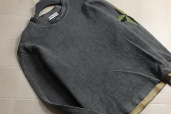 PMFI9945◎正規品！イタリア製！ストーンアイランドStone Island 長袖ヘビーコットン素材/トレーナー/サイズL/