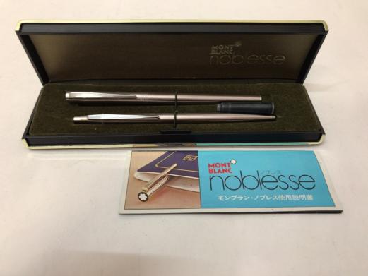 603◇MONTBLANC モンブラン ノブレス 万年筆&ボールペンセット ケース付き