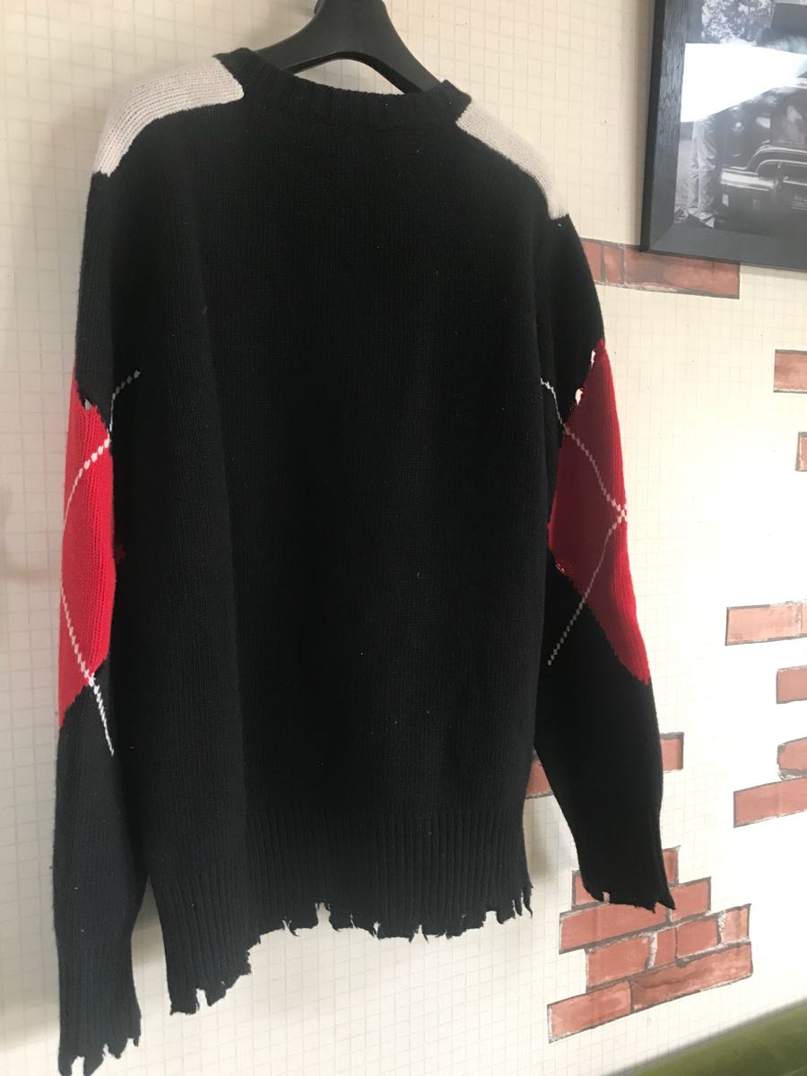 定価7万円 16aw MSGM アーガイルニット メンズ S auralee mr.gentleman  