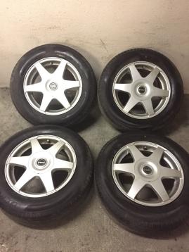 夏タイヤ24年製 バリ山 195/65R15 ホイール付き4本セット 195