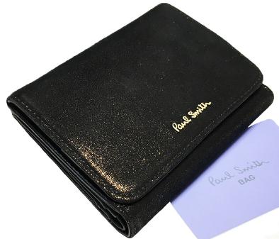 人気，新作登場 Poul Smith ラメ調 レザー 三つ折り 財布 ゴートスキン/羊革 ブロンズ系 ポールスミス 定価16 000円+税(財布)｜売買されたオークション情報、yahooの商品情報をアーカイブ公開 - オークファン 服飾小物