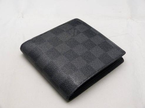 ★１円祭り★ポルトフォイユマルコ　ダミエグラフィット　２つ折り財布　ヴィトン　ヴィトン財布　メンズ財布　グラフィット　マルコ