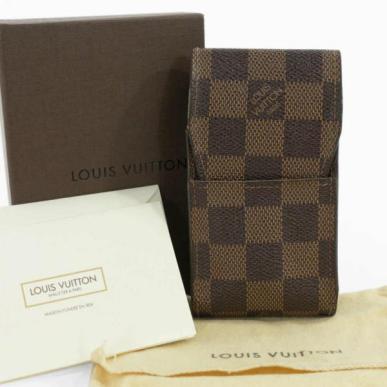 ルイヴィトン ダミエ・エベヌ・エテュイシガレットタバコケース/N63024/ブラウン/LOUIS VUITTON 翌日配送可■204703