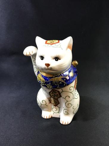 大型 古伊万里 金彩 色絵 猫 置物 陶器製 縁起物 アンティーク Amazon.co.jp: 美人古伊万里見返り猫置物陶器ねこネコレトロ