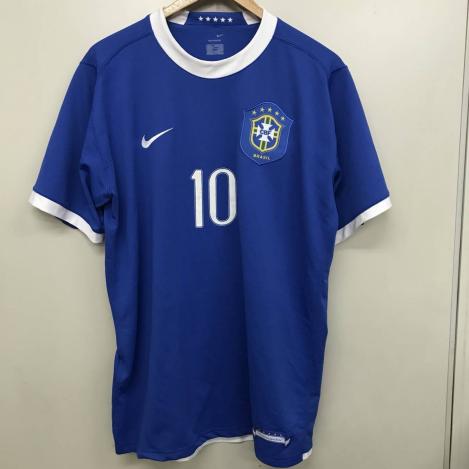 コレクター必須】ナイキ製 ブラジル代表 ユニフォーム ロナウジーニョ #10 L