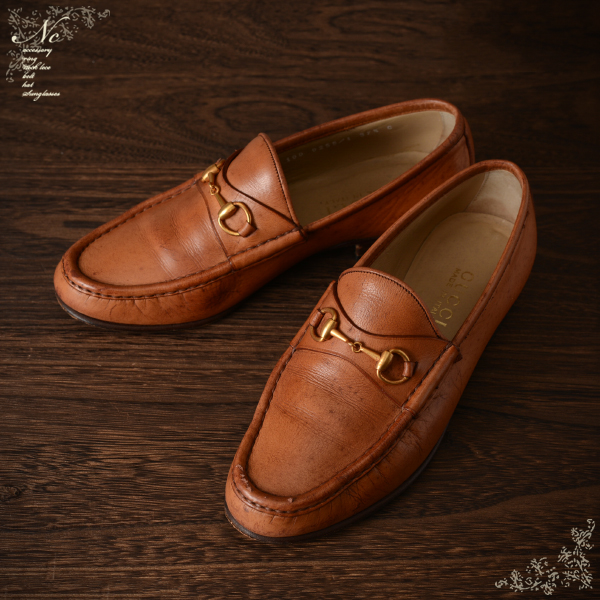 USED*GUCCI/グッチ/37.5C/24～24.5cm相当/イタリア製ホースビット 
