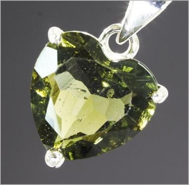 【魅力】 モルダバイト ネックレス [刻印有] [安心の返金対応可]　PT　18K