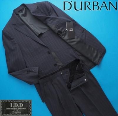 新品★I.D.D ダーバン×高島屋 春夏 ナチュラルストレッチ トロピカルウール スーツAB5●グレー