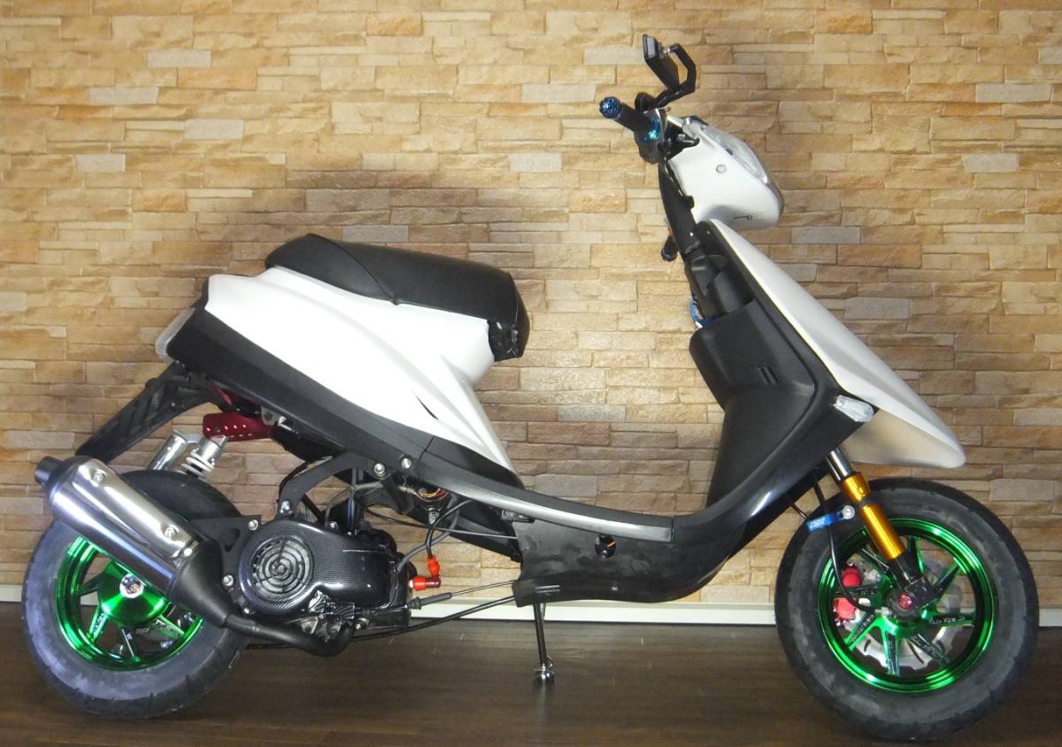 □JOG ジョグ90 3WF 3VR 3YK 4LV エンジンスワップ車両 ホイールセット