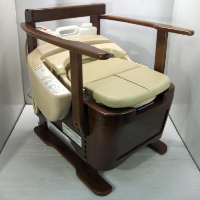 中古品 TOTO ウォシュレット付 ポータブルトイレ (EWR290/EWRS290 