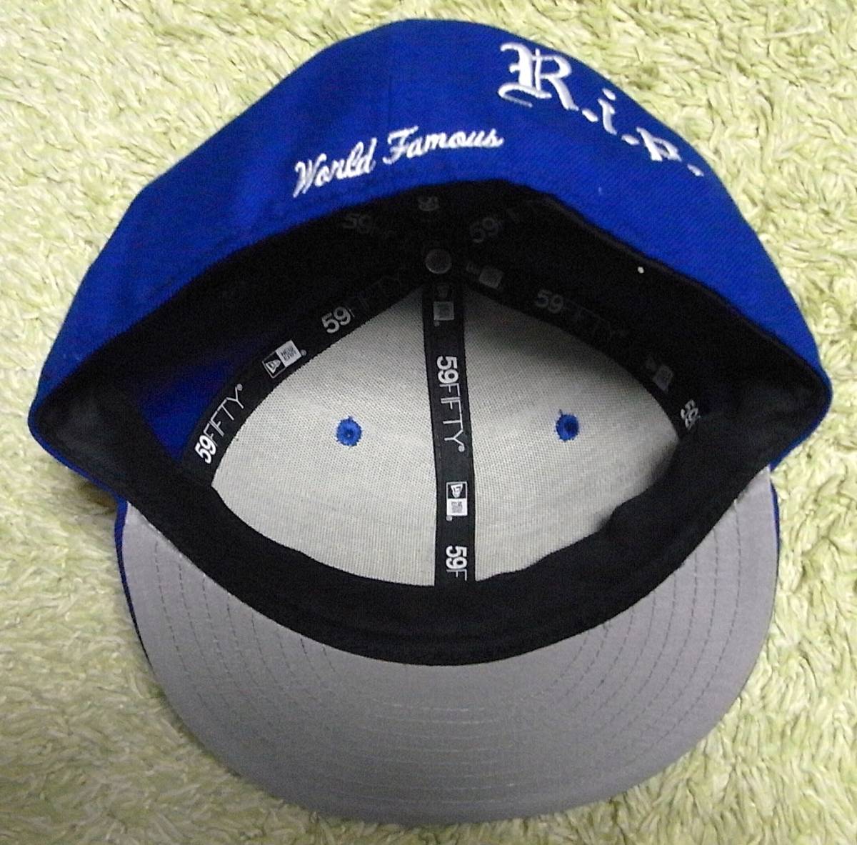 supreme Supreme R.I.P new era ロイヤルブルー 7 1/8 美品 Box Logo 