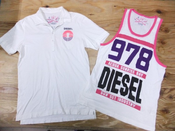 Diesel サイズ ディーゼル タンクトップ 白 DIESEL ディーゼル タンク