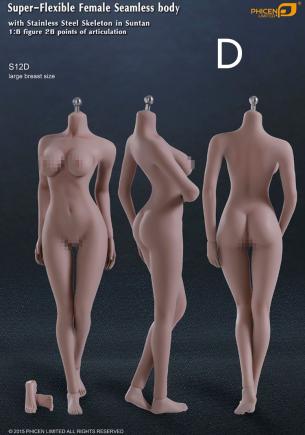 【品質保証，得価】 Phicen ファイセン 1/6 超柔軟性 シームレスボディ サンタン バストサイズL S12D 女性素体 TBLeague(クールガール)｜売買されたオークション情報、yahooの商品情報をアーカイブ公開 - オークファン クールガール