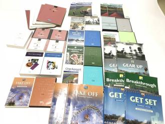 【1円スタート】 AEON 英語教材 テキスト32冊、CD70枚！衝撃の大量セット！