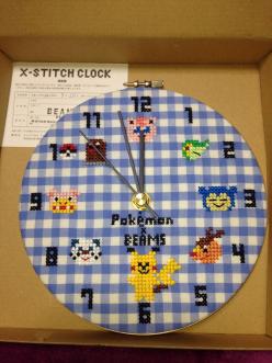 壁掛け時計 ポケモン ビームス コラボグッズデザインに大図まことの