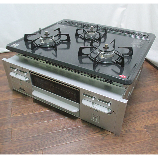 得価，豊富な 6946 17年ハーマン都市ガスビルトインコンロDG32N1SR水無グリル3口ガスコンロ(ビルトイン)｜売買されたオークション情報、yahooの商品情報をアーカイブ公開 - オークファン ビルトイン