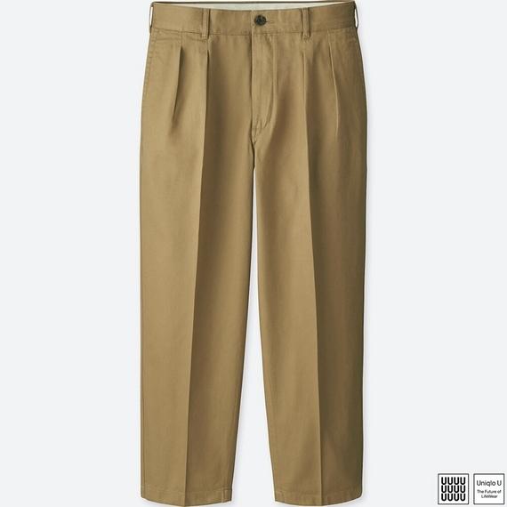 人気セール，正規品 Uniqlo U ワイドフィットタック パンツ Uniqlo and Lemaire ユニクロ ルメール(ボトムス)｜売買されたオークション情報、yahooの商品情報をアーカイブ公開 - オークファン 男性用