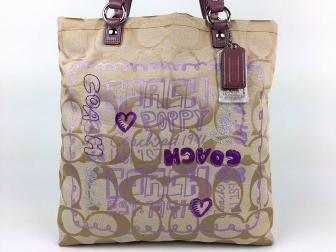 COACH コーチ ポピー エヴィー シグネチャー スリム トート バッグ 