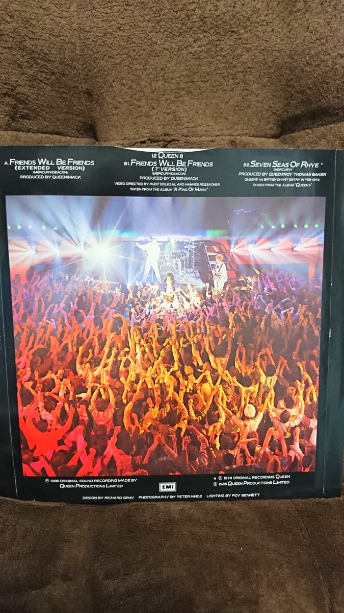 【レア】QUEEN / FRIEND WILL BE FRIENDS 《12インチシングル》クイーン_2