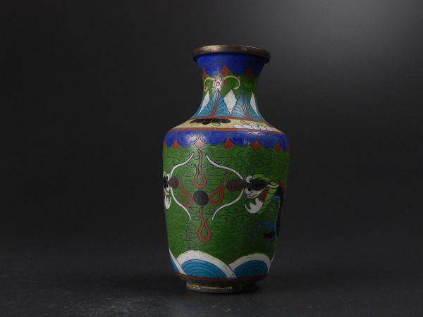 中国古玩 七宝焼 唐物 花瓶 古七宝 極上品 細密細工 時代物 初だし品