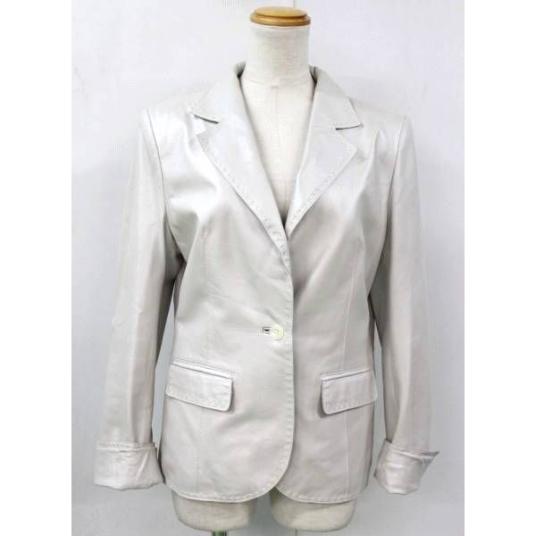 E272◇BALMAIN◇バルマン◇リアルレザー テーラードジャケット 11 羊革 