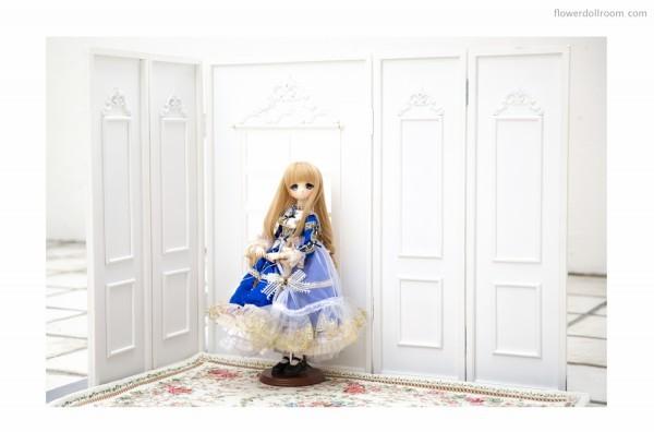 【花偶堂】1/4ドール用背景セット◆Mini Super Dollfie / Mini Dollfie Dream など*40㎝~45cmくらいのドールに 人形撮影 背景シート 撮影布 桜の家族 布 ドールスタジオSEN