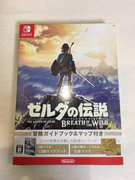 ☆新品同様☆ゼルダの伝説 ブレスオブザワイルド 冒険ガイドブック＆マップ付き Nintendo Switch☆