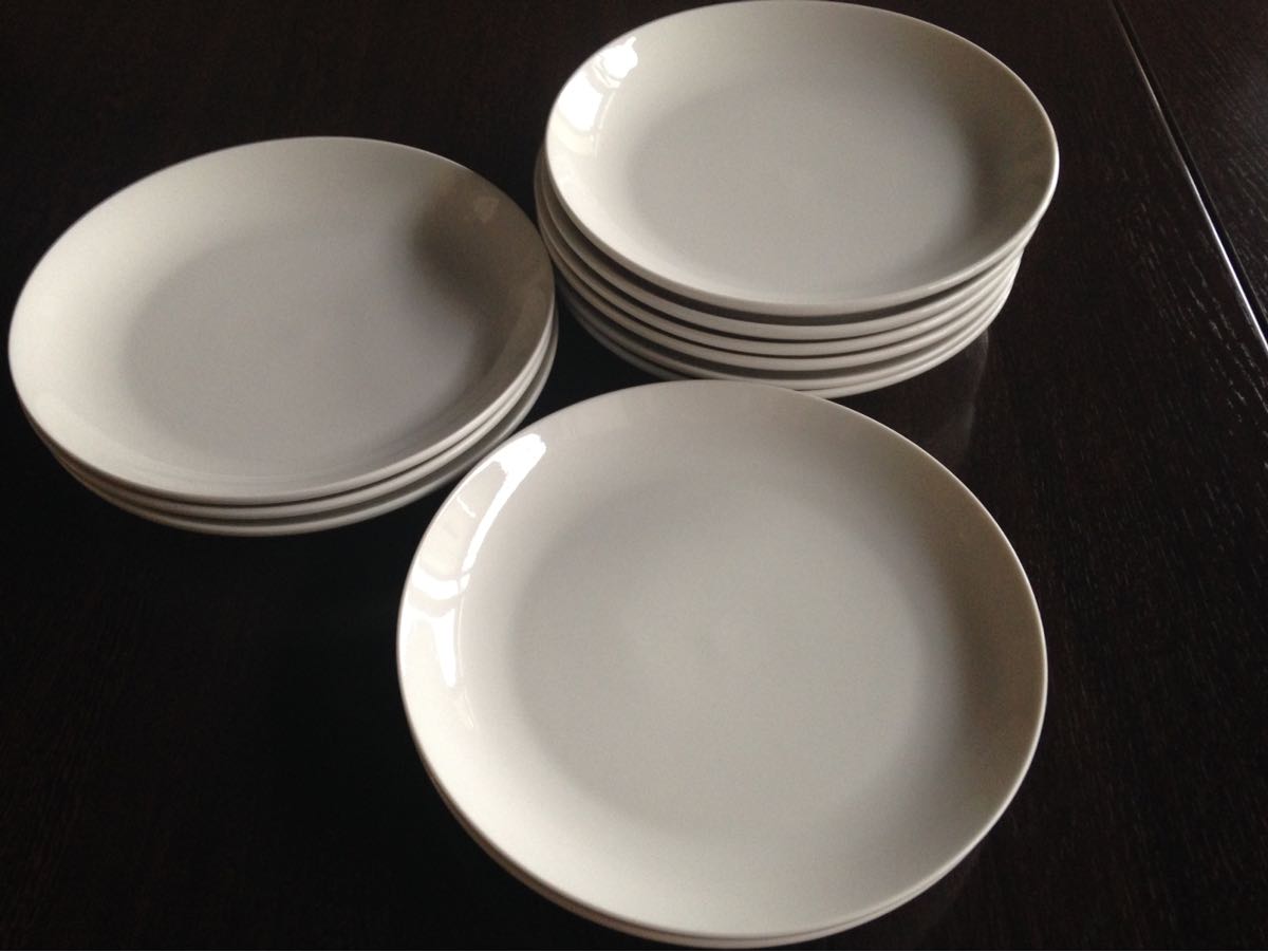 ◆洋食器 丸皿 白 43枚セット