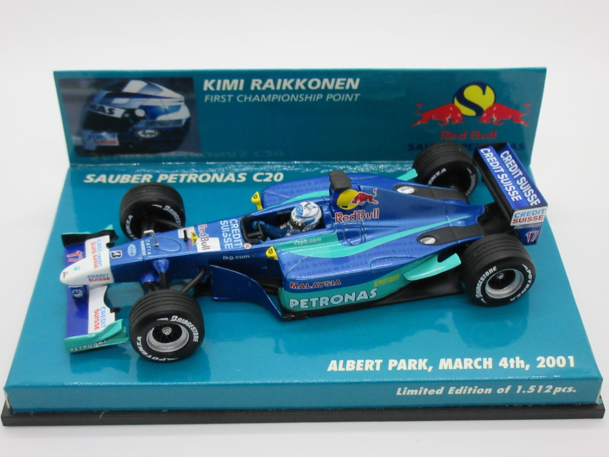 送料割引】1/43 PMA K.ライコネン ザウバーC20 オーストラリアGP 2001