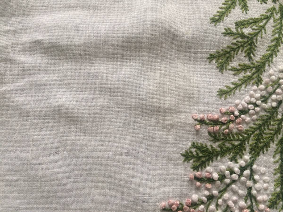 手刺繍長方形テーブルクロス テーブルクロス 刺繍テーブルクロス 