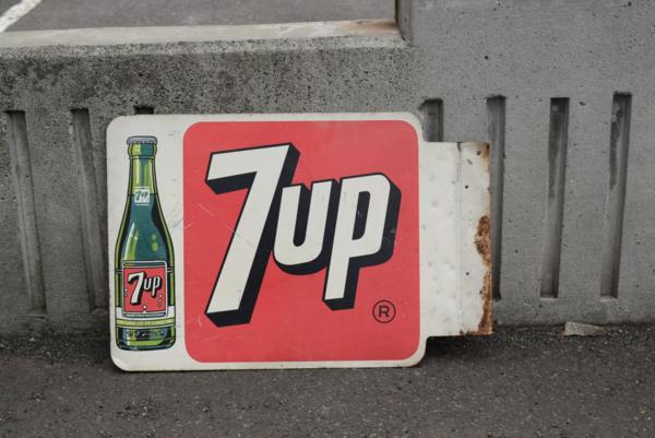 7up セブンアップ TIN SIGN 看板 広告 vintage ヴィンテージ サイン
