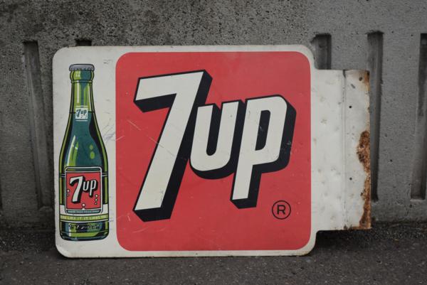 7up セブンアップ TIN SIGN 看板 広告 vintage ヴィンテージ サイン
