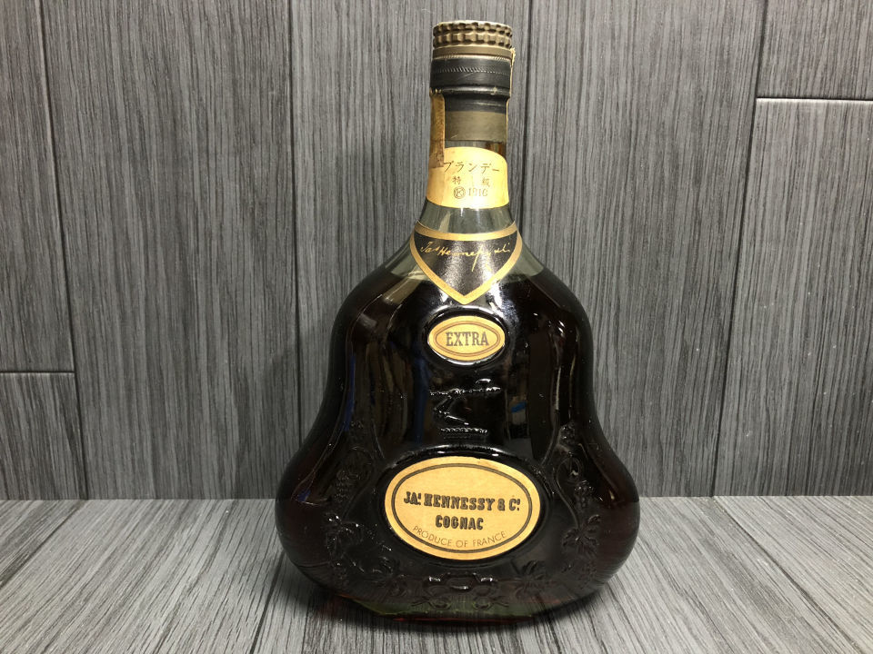 未開栓古酒 ヘネシー エクストラ 金キャップ グリーンボトル 700ml