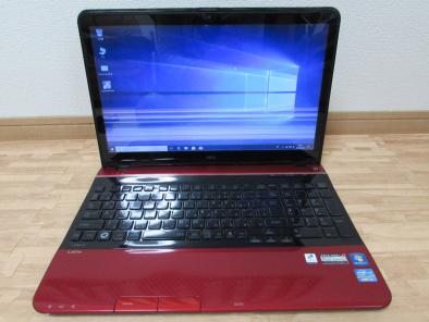 訳有　Lavie　LS550/HS3ER　i5-3210M/0GB/750GB/BD/Win10/バッテリー、メモリー欠品/画面ノイズありジャンク品