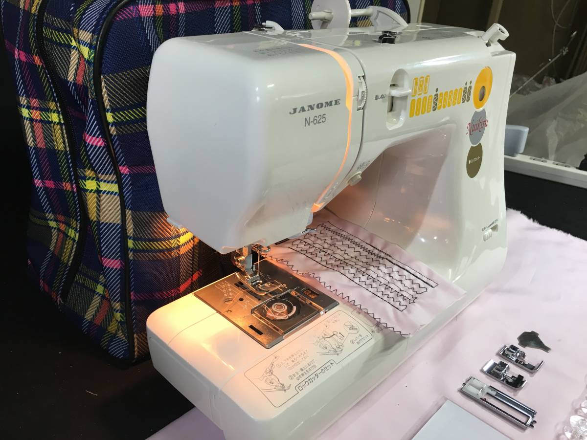 大人気☆ロックカッター内蔵ミシン『ヌイキルN-625EX』☆信頼性抜群☆ 極上美品☆ロックカッター内蔵ミシン『ヌイキルN-625EX』☆信頼性抜群