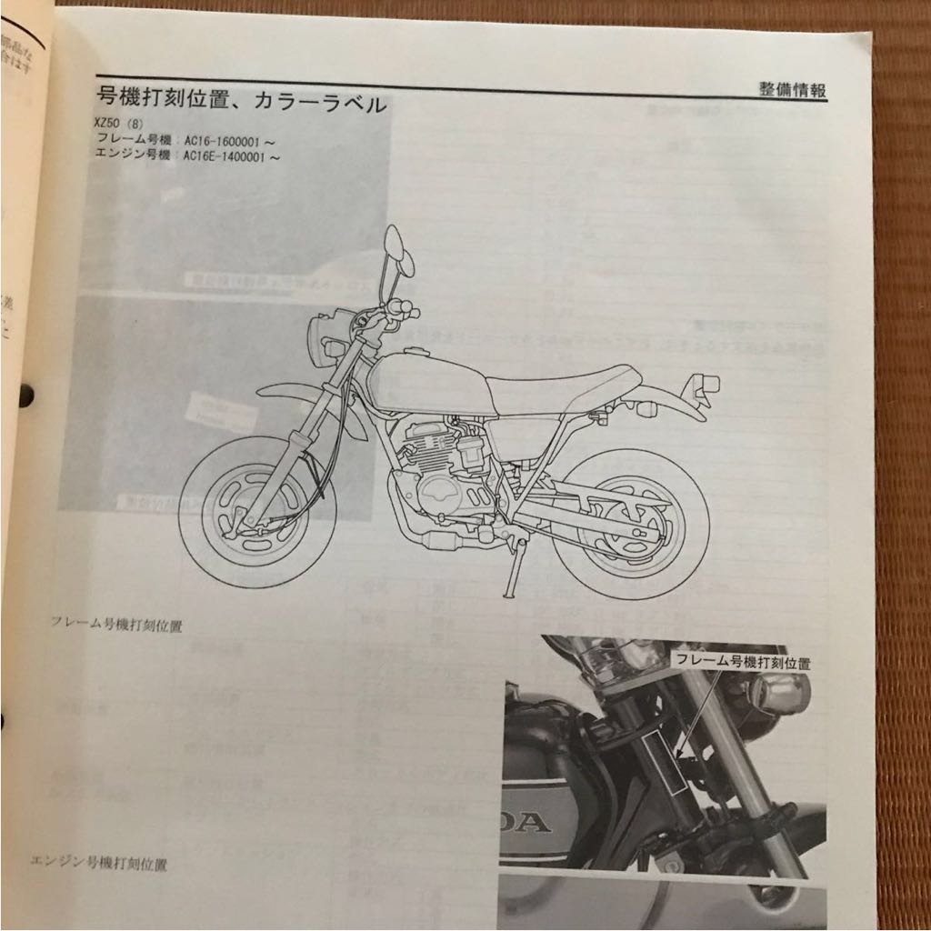 サービスマニュアル HONDA エイプ50 公式通販 Motard サービス