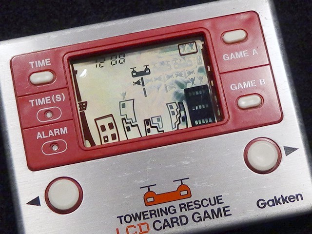 タワーリングレスキュー　ゲームウォッチ　学研 レトロ 学研 Gakken ゲームウォッチ TOWERNING RESCUE タワーリング