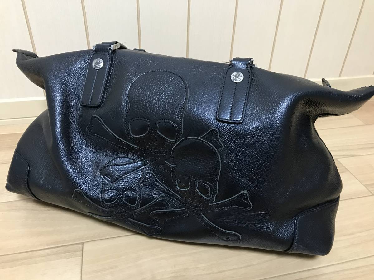 ロエン スカル レオパード ROEN ボストンバッグ レザー ドクロ 豹柄