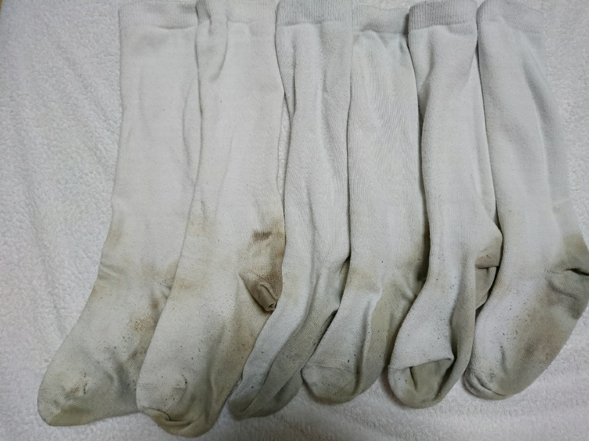 女子野球 野球 アンダーソックス ハイソックス 靴下used ジャンク品・難あり・エコ 部活・クラブ・ティーンズ・タンス整理品・たんす整理品_1