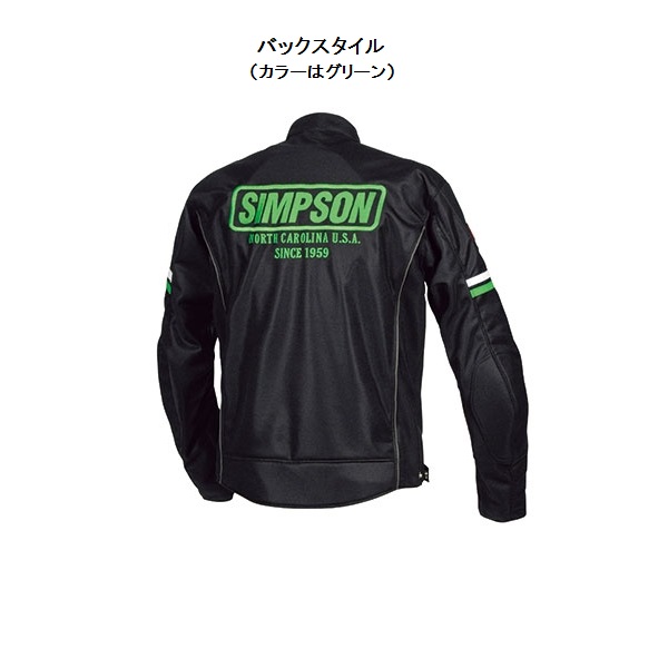 シンプソン SJ-8118 メッシュジャケット Mサイズ レッド （2018春夏
