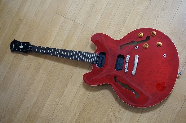 ジャンク Epiphone DOT Cherry セミアコ ジャンク エピフォン セミアコ 
