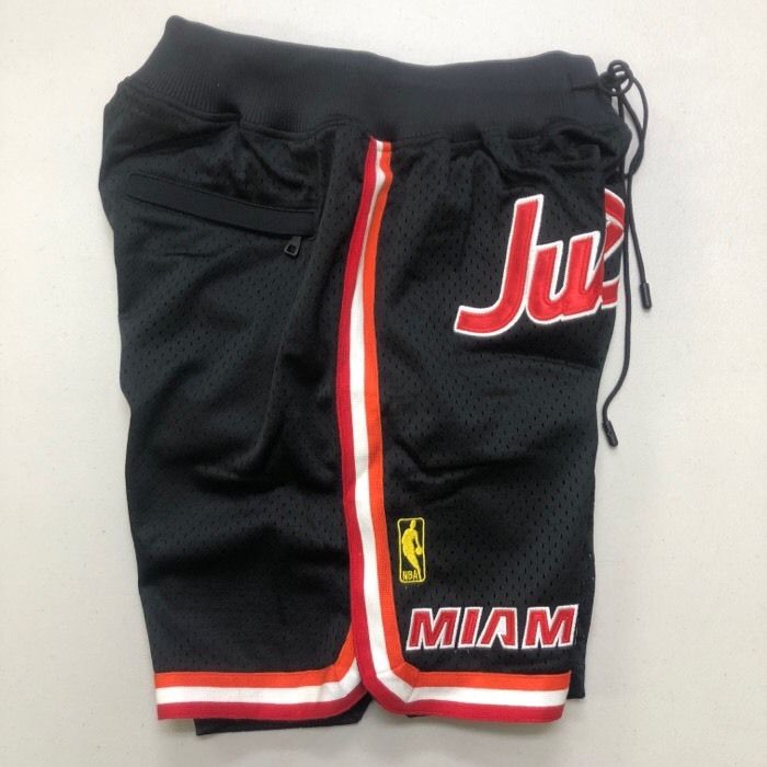 Just don xMIAMI HEAT ジャストドン 黒M ショートパンツ NBA