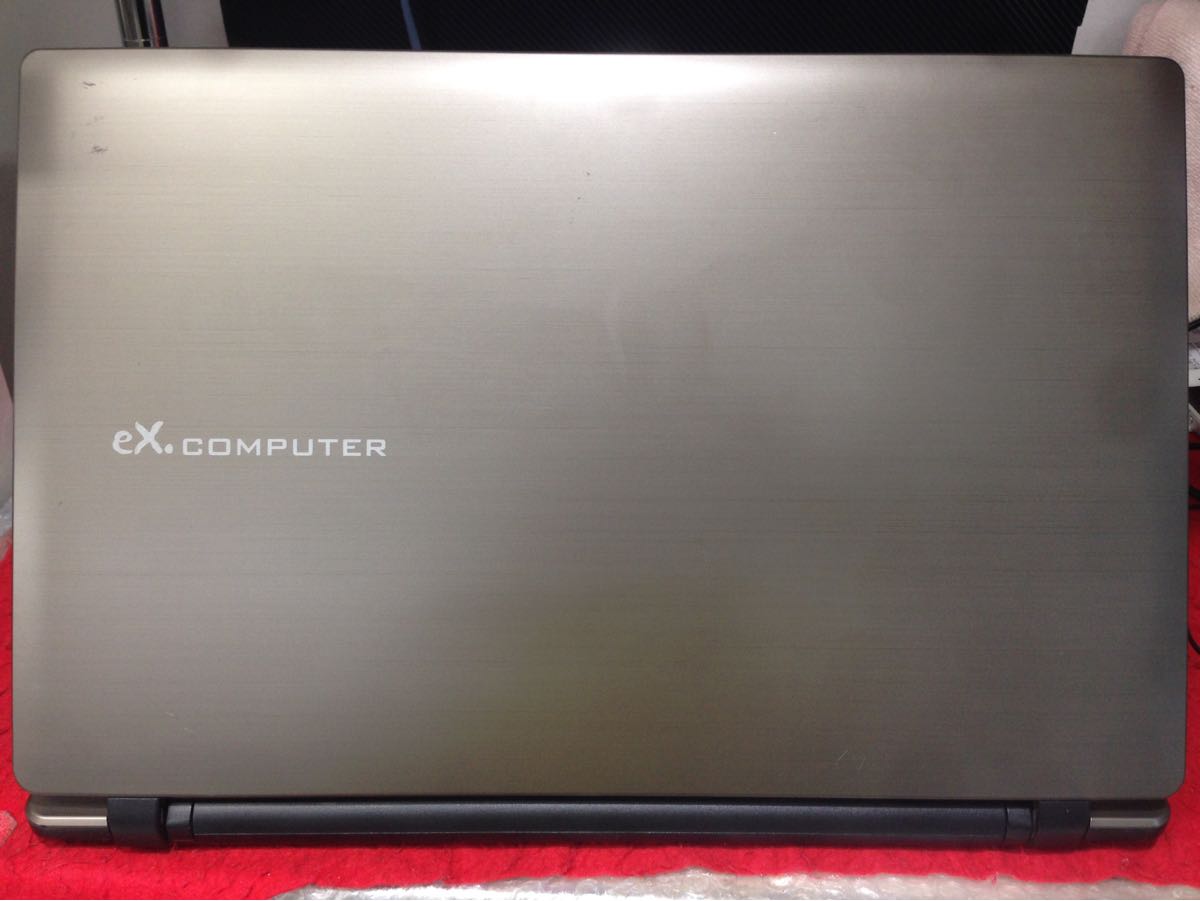 ジャンク】eX.computer Notebook PC Core i7/4GB/HDD無し/DVD-RW
