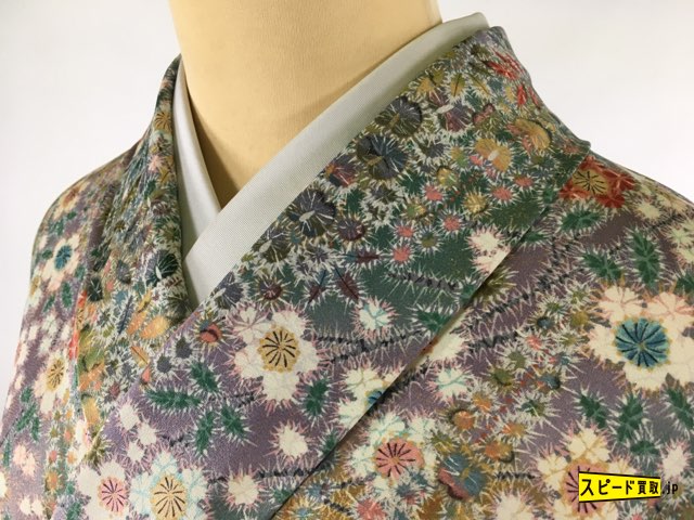 セール，新作登場 スピ買 着物 1円 名品 小紋 薄紫 草花 梅 正絹 袷 10月 5月 168cm Mサイズ(仕立て上がり)｜売買されたオークション情報、yahooの商品情報をアーカイブ公開 - オークファン 仕立て上がり