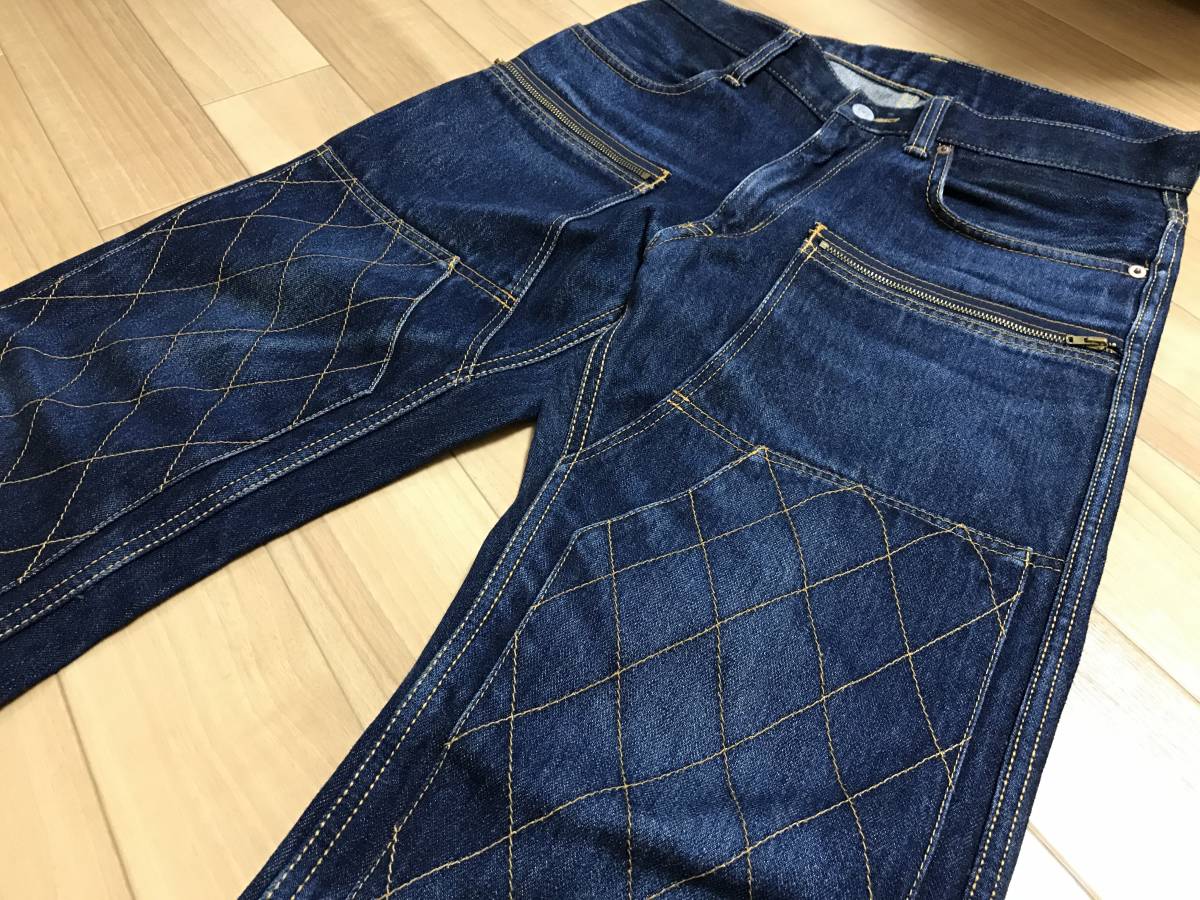 児島ジーンズ KOJIMA GENES ダブルニー ケブラーデニムパンツ size 32
