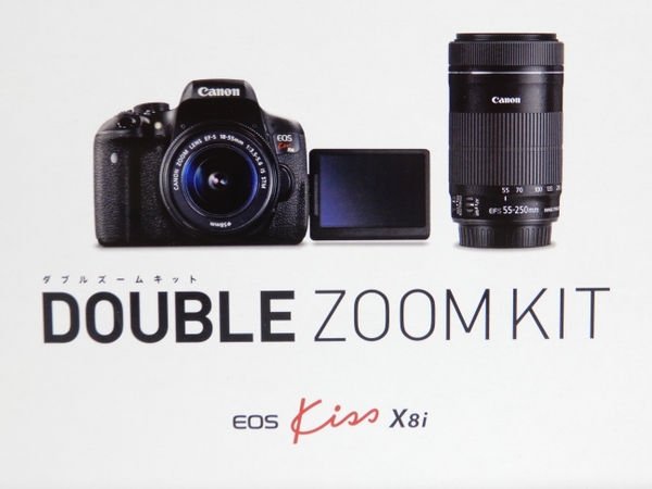 未使用 Canon キヤノン 一眼 レフ EOS Kiss X8i ダブルズームキット
