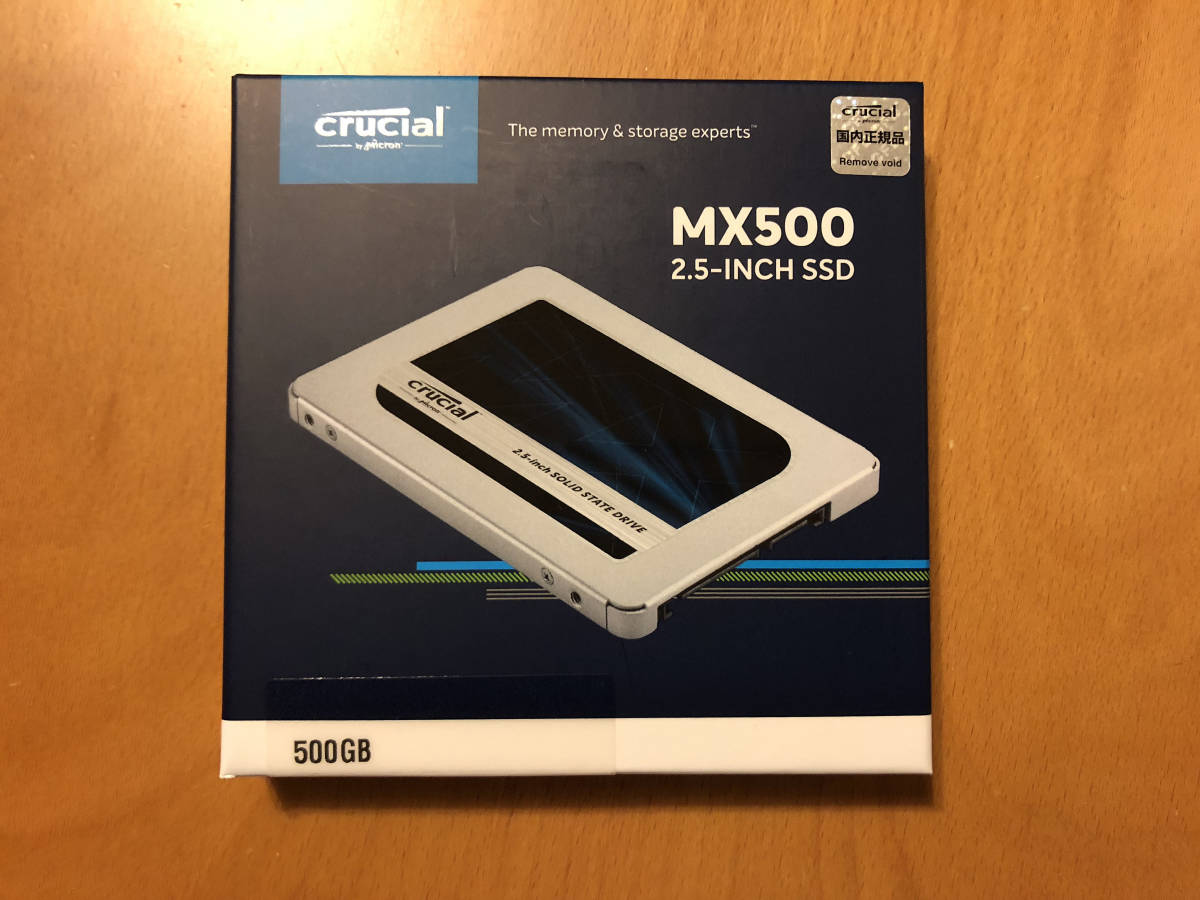 Crucial CT500MX500SSD1 500GB 内蔵用 SSD 未開封