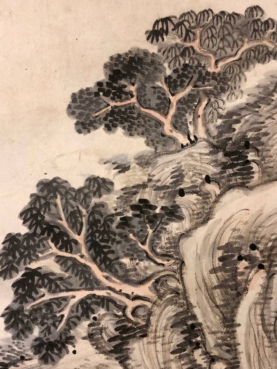 肉筆保証 紙本 唐物 掛軸 掛け軸 大得価，新作 名画 -#呉(美術